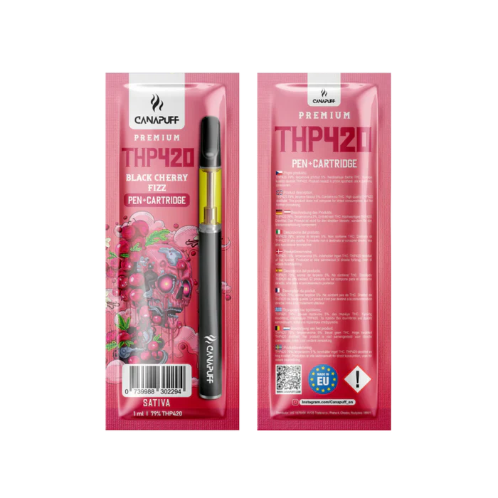 Canapuff THP420 Vape Set - Pen + Kartusche | Black Cherry Fizz - 79% - 1ml Vape Canapuff