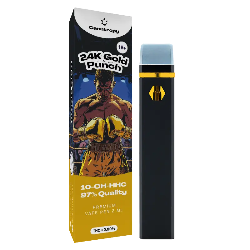 Canntropy 10-OH-HHC Vape Pen | 24K Gold Punch - 2ml Brands of Hemp