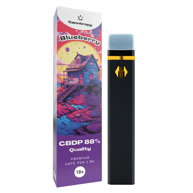 Canntropy 88% CBDP Vape Pen | Blueberry - 1ml Vape Brands of Hemp