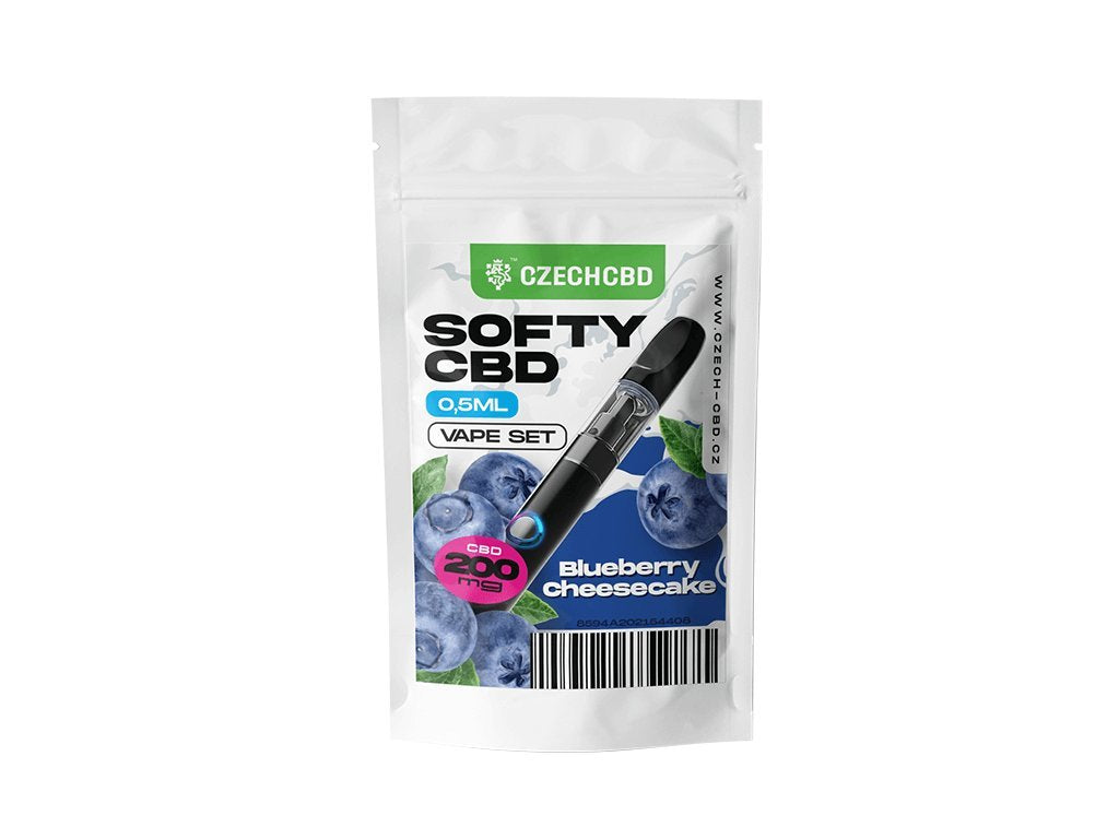 czechCBD Vapeset inkl. 200 mg CBD | 0.5 ml Vapeset czechcbd Blueberry Cheesecake