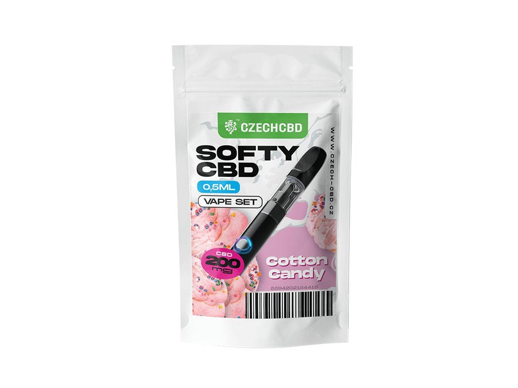 czechCBD Vapeset inkl. 200 mg CBD | 0.5 ml Vapeset czechcbd Cotton Candy
