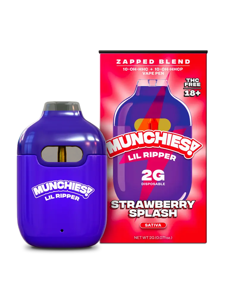 Delta Munchies Vape Pen Strawberry Splash Sativa 2g