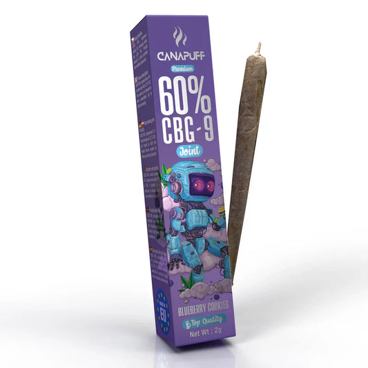 CBG9 Preroll Joint | Blueberry Cookies - 2g - 60% Preroll Canapuff