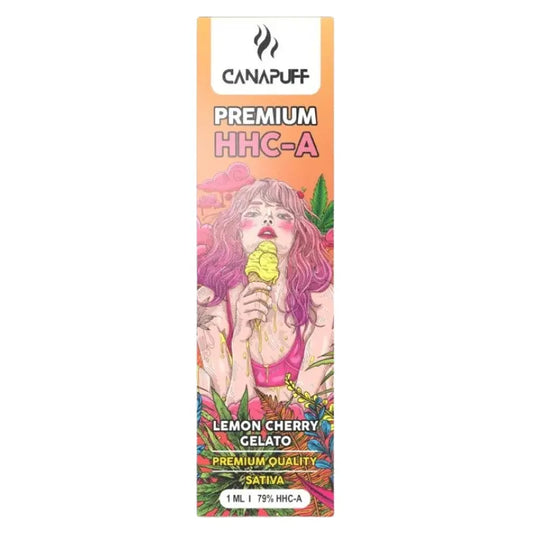 Canapuff HHC-A Vape - Einweg-Vape | Lemon Cherry Gelato - 79% - 1ml Vape Canapuff