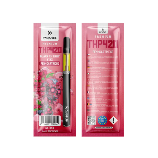 Canapuff THP420 Vape Set - Pen + Kartusche | Black Cherry Fizz - 79% - 1ml Vape Canapuff