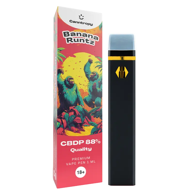 Canntropy 88% CBDP Vape Pen | Banana Runtz - 1ml Vape Brands of Hemp