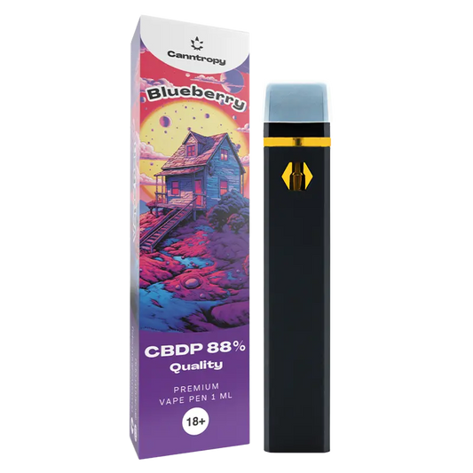 Canntropy 88% CBDP Vape Pen | Blueberry - 1ml Vape Brands of Hemp
