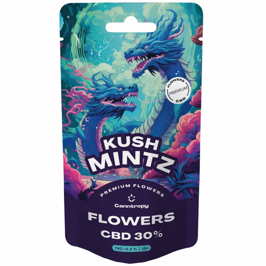 Canntropy Premium CBD Blüten | Kush Mintz - 30% CBD Blüten Brands of Hemp