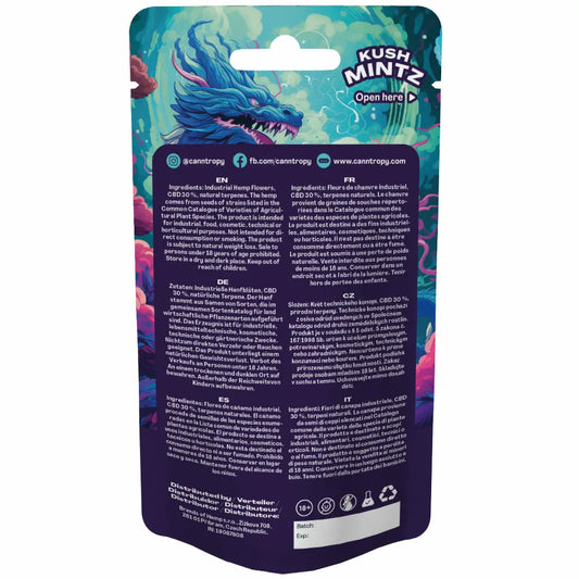 Canntropy Premium CBD Blüten | Kush Mintz - 30% CBD Blüten Brands of Hemp