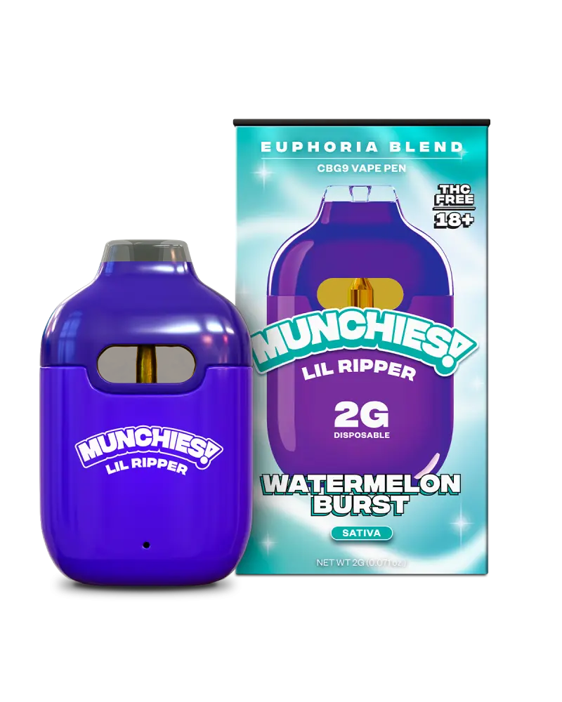 Delta Munchies Vape Pen CBG9 Watermelon Burst Sativa 2g